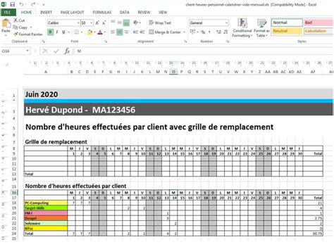 Modèles De Planning Excel à Télécharger Gratuitement