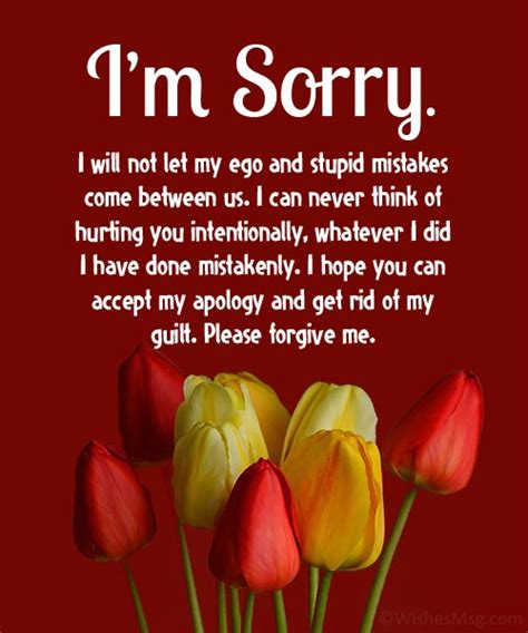 Sorry Messages For Girlfriend Apology Quotes For Her Best