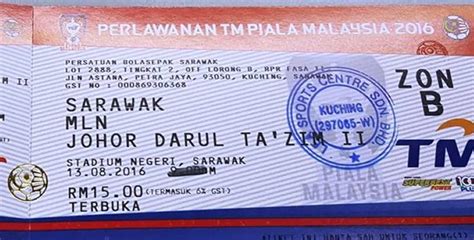Pihak kedutaan besar republik indonesia (kbri) kuala lumpur pada pameran ini turut. Harga tiket berapa zon di Stadium Negeri diturunkan musim ...