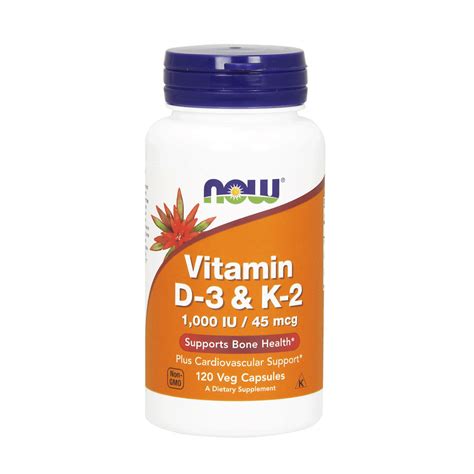 This supplement is only $9 per bottle of 90 and comes with 125 mcg of vitamin d3 and 90 mcg of vitamin k2. NOW Foods Vitamin D3 & K2 Kapseln online bestellen