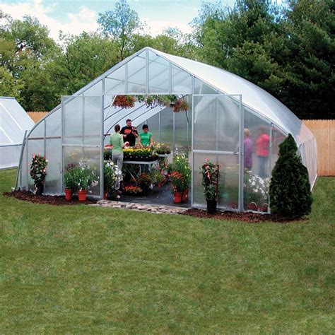 Growspan Gothic Pro Greenhouse 20w X 28l Film And Roll Up Sides