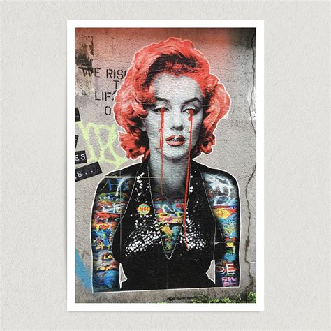 Marilyn Monroe Graffiti Art Print Poster 12 X 18 Wall Art Buy Now