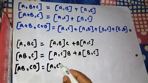 Commutation algebra - YouTube