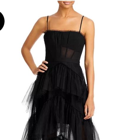 Bcbgmaxazria Dresses Bcbgmaxazria Tulle Corset Essential Gown Black