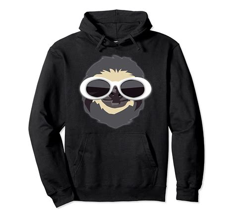 Sloth With Clout Glasses Funny Sloth Pullover Hoodie Teechatpro