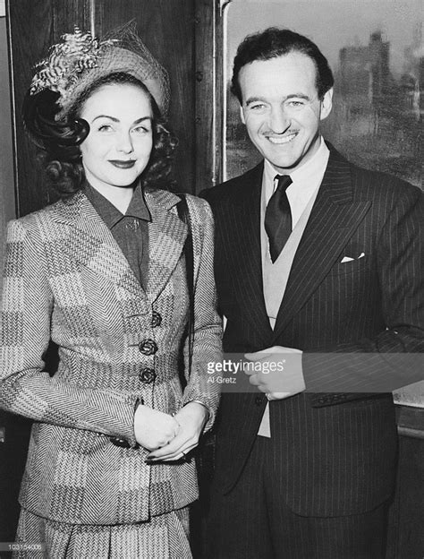 English Actor David Niven Arrives In New York With His New Wife