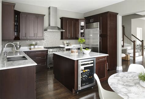 To this day, crystal cabinet works continues the tradition of fine custom cabinet making. Kitchen Island with Wine Cooler - Contemporary - Kitchen