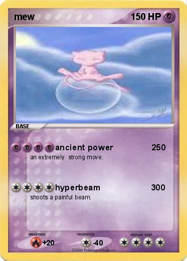 Pokémon Mew 805 805 Ancient Power 250 My Pokemon Card