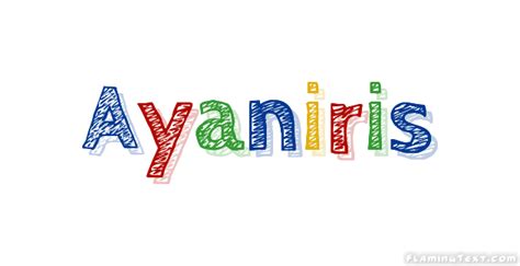 ayaniris Лого Бесплатный инструмент для дизайна имени от flaming text