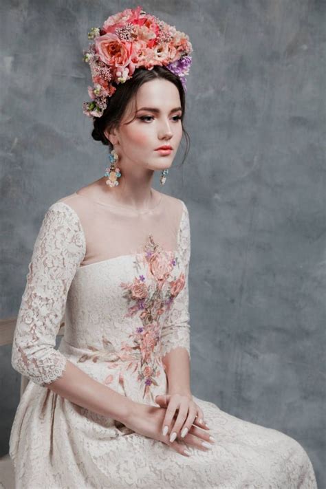 Russian Inspired Bridal Fashion In 2020 Russian Wedding Dress