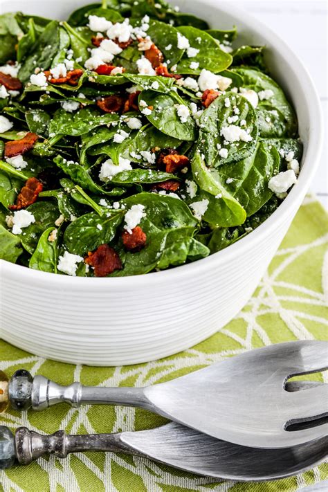 Spinach Salad With Bacon And Feta Kalyns Kitchen