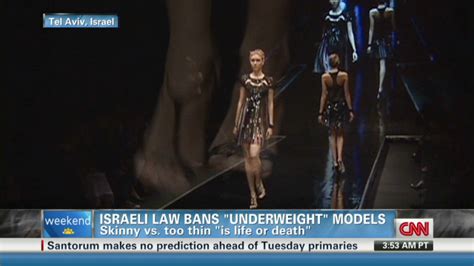Israel Bans Too Skinny Models Cnn Video
