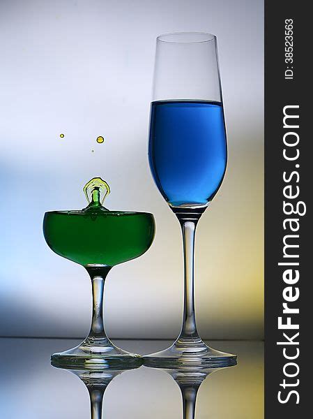 Splashing Water Drop On Wine Glass Free Stock Images And Photos 38523563