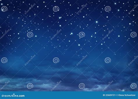 Nightly Sky With Stars Stock Image Image Of Night Shining 22609721