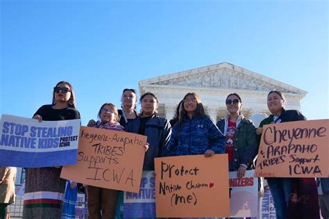 Native American Leaders Elated By Supreme Court Ruling On Adoptions The New York Times