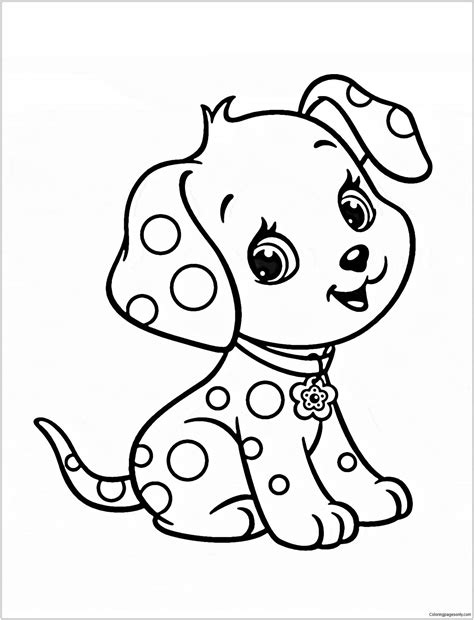 Cute Dog Coloring Pages For Kids To Download 101 Coloring Cute Dog