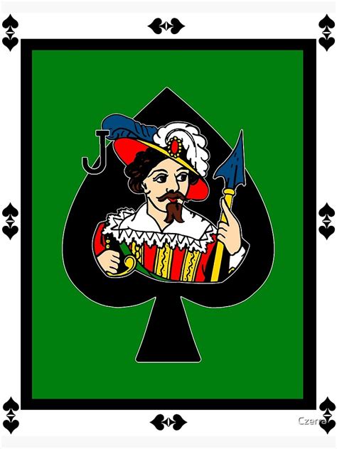 Jack Of Spades Poster By Czerra Redbubble
