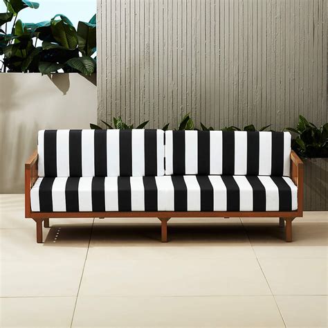 Black And White Striped Sofa Etsy