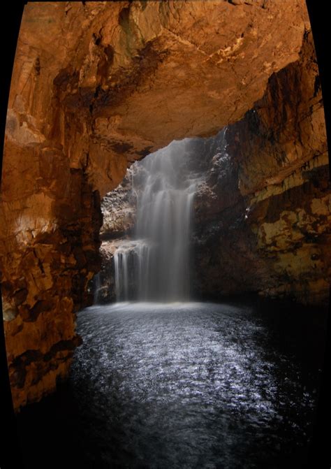 Smoo Cave Waterfall Scotland Photo On Sunsurfer