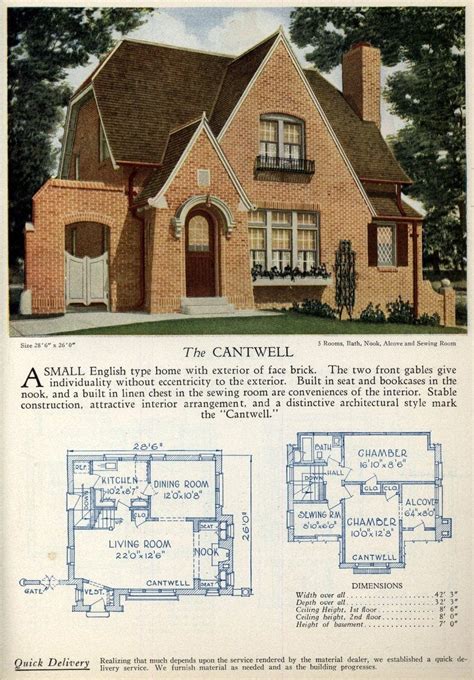 62 Beautiful Vintage Home Designs And Floor Plans From The 1920s Click