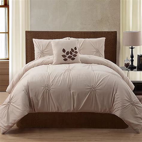 Vcny London 4 Piece Comforter Set Bed Bath And Beyond Canada