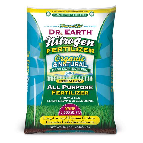 Dr Earth 5 0 2 Slow Release Nitrogen Lawn And Garden Fertilizer For All