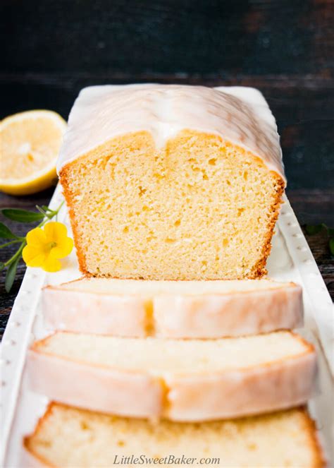 Glazed Lemon Pound Cake Recipe Little Sweet Baker