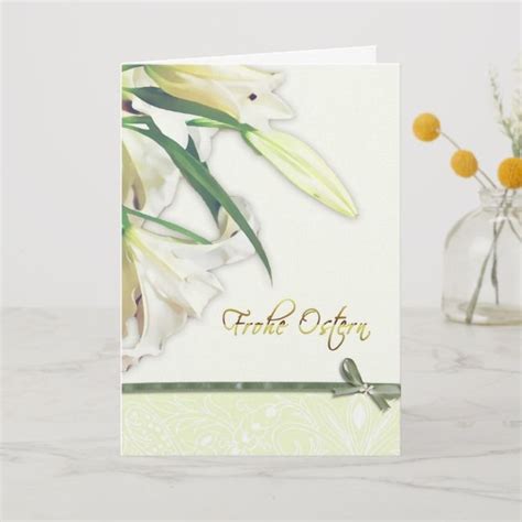 Frohe Ostern German Happy Easter Card Lilly Holiday Card Affiliate Easter Happy Lilly