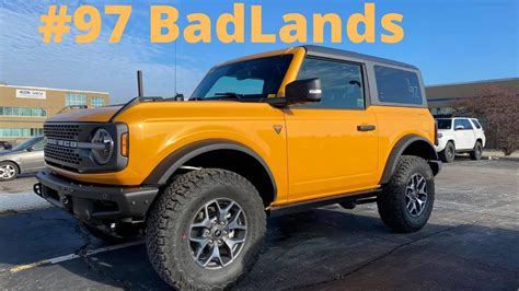 2021 Ford Bronco Badlands In Cyber Orange Known As 97 Youtube