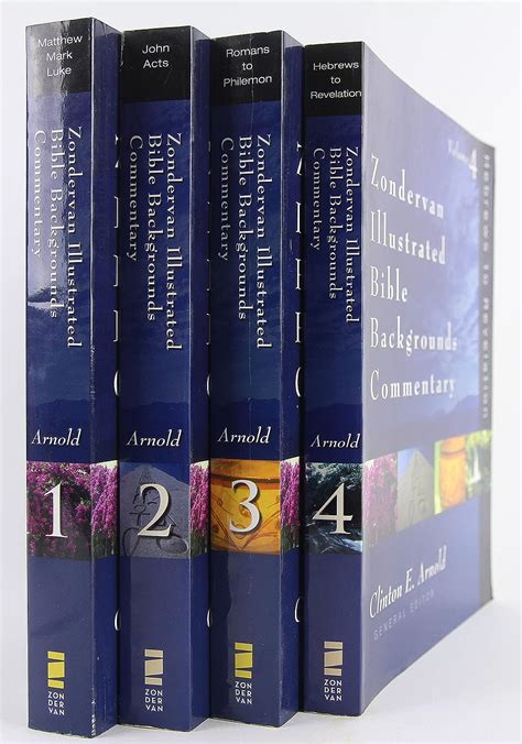 Zondervan Illustrated Bible Backgrounds Commentary Set New Testament Soft Cover 4 Volume