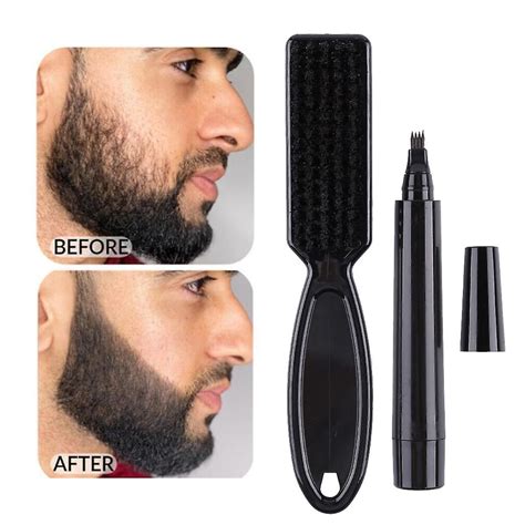 men beard growth pen facial hair moustache repair shape regrowth pen beard enhancer nourish