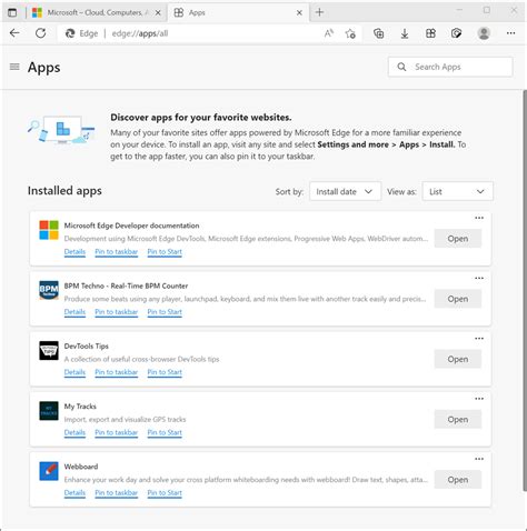 Microsoft Edge Is Improving Your Installed Web Apps