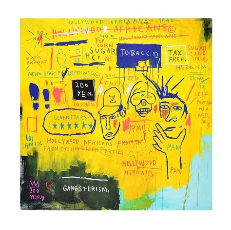 Jean Michel Basquiat Hollywood Africans Poster Kunstdruck Bei