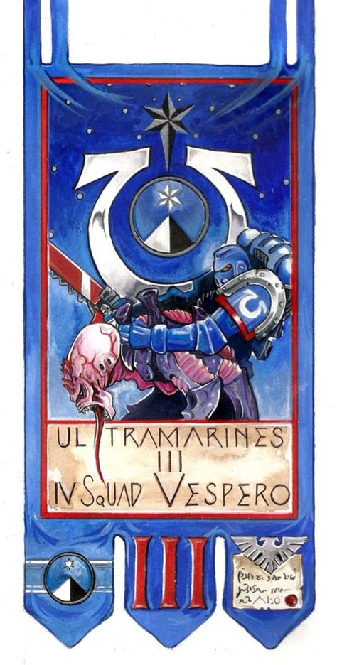 Ultra Marines Banner Герб Значки Фан арт