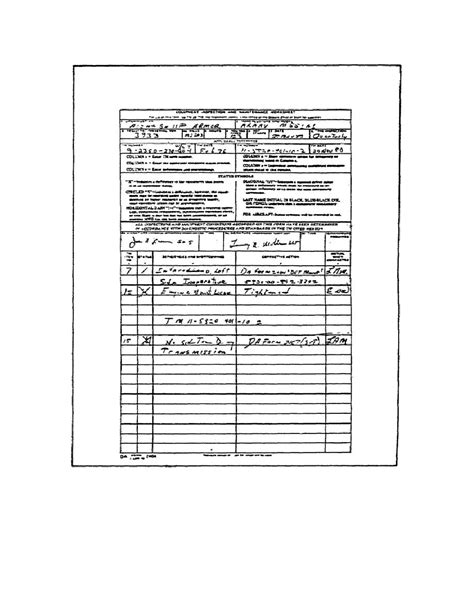Figure 6 Da Form 2404 Used For Maintenance Services And Inspections