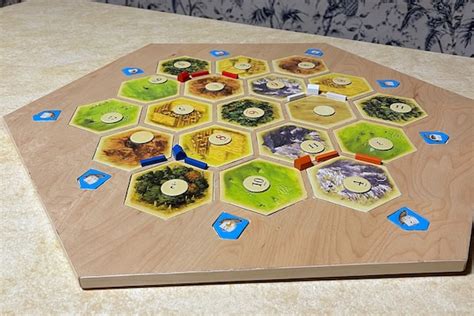Settler Of Catan Game Board 34 Player Version Etsy