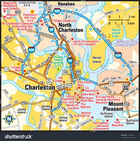 Charleston Area Map