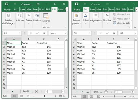 Excel 2016 Comparaison De Classeurs Médiaforma