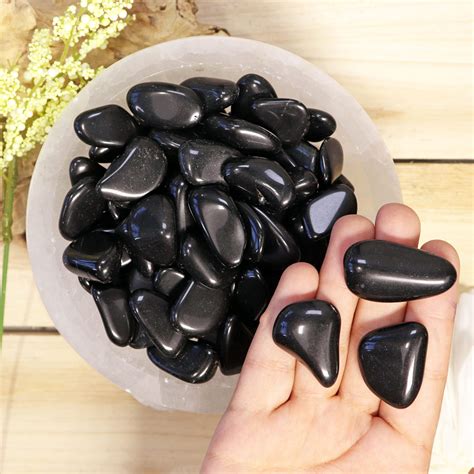 Tbo Black Obsidian Tumbled Stones 1 Lb Natures Artifacts