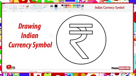 Drawing Indian Currency Symbols Learnbyart Youtube