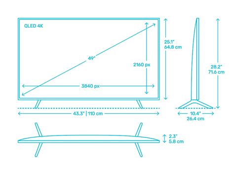 Televisions Tvs Dimensions And Drawings