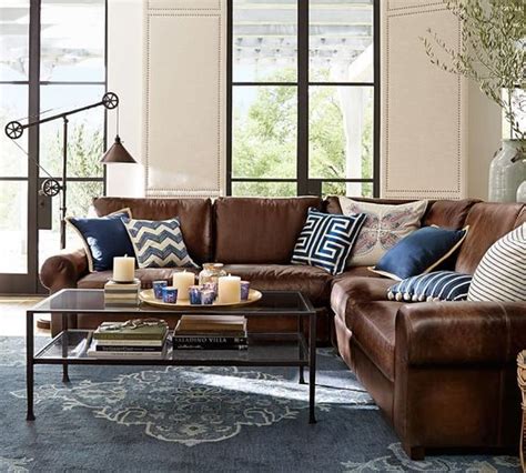 Therefore, we have created this review of the best leather sofas you should consider for your home. Bryson Persian-Style Rug: | Brown living room decor ...