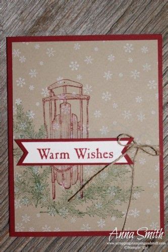 Sled Christmas Card Made Using Stampin Up Winter Wishes Stamp Set And