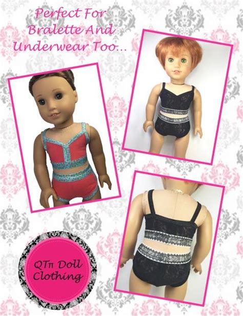 qtπ pattern co take the plunge swimsuit 18 inch doll clothes pattern