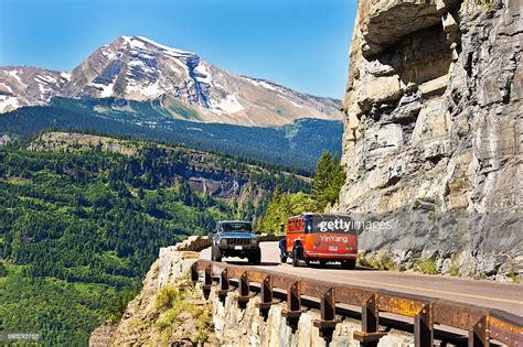 Going To The Sun Road At Glacier National Park Montana High Res Stock