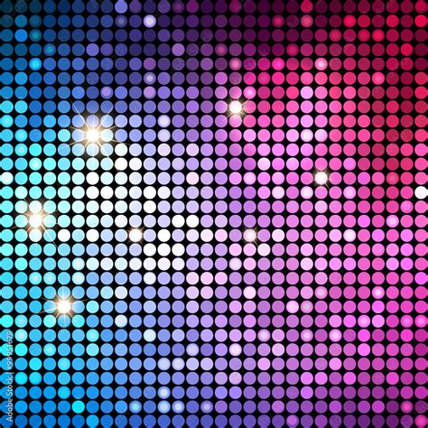 Colorful Dots Abstract Disco Background Vector Background Stock Vector