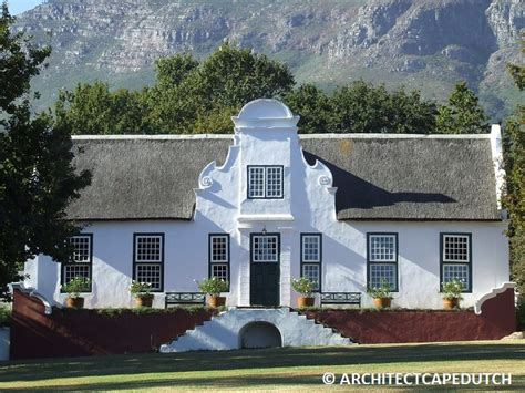 Characteristics Of Cape Dutch Architecture South Africa