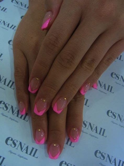 Neon Pink French Nails♥♥i Am Doing This For Sure By Sonalsogani