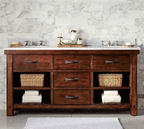 Check spelling or type a new query. Benchwright 72" Double Sink Vanity | Rustic bathroom ...