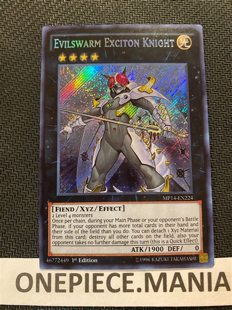 Yu Gi Oh Evilswarm Exciton Knight Mp14 En224 1st Ebay